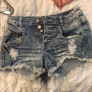 High waisted shorts